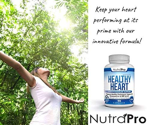 NutraPro Healthy Heart, Heart Health Supplements for Cholesterol and Triglyceride Balancing