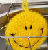 4 Count Fun Smile Face Dish Scrubbers, Premium Quality Acrylic Dish Cleaning Sponges for Kitchen