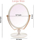 YEAKE 8" Oval Makeup Vanity Mirror, Double Sided 3X Magnification, 360° Swivel, ABS Plastic Cosmetic Table Mirror
