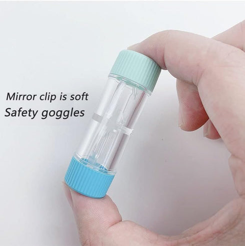 Scleral Lens Case with Remover and Inserter Kit, Portable Contact Lens Care Storage Container Box