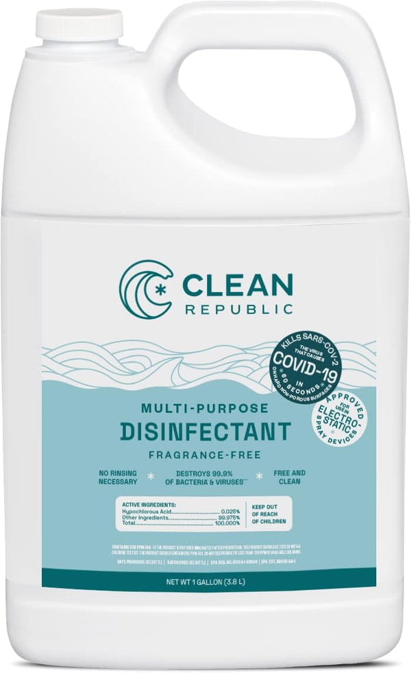 Multi-Purpose Disinfectant Spray, ALL NATURAL, Safe for People, Pets & Plants, 1 Gallon