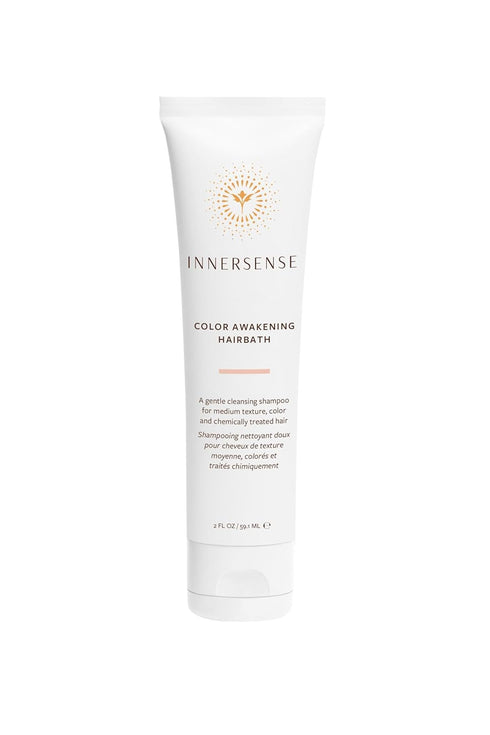 INNERSENSE Organic Beauty Color Travel Hair Trio, Non-Toxic Clean Haircare (Awakening Hairbath, Radiance Conditioner)