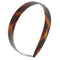 Parcelona Women's 3/4" Tortoise Shell Brown Celluloid Headband, Made in France