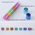 QKDS 7 1 Pill Box Organiser, Portable Weekly Pill Box, Day Times a Day Compartments Tablet Organiser Box, Rainbow Metal