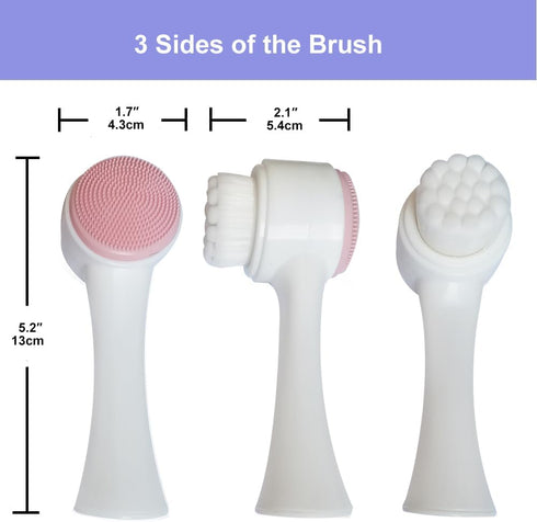 9-in-1 Face Scrubber Face Cleaning Brushes Super Soft Silicone Face Cleanser Brush and Facial Cleansing Massager Brush Face Cleansing Brush Set
