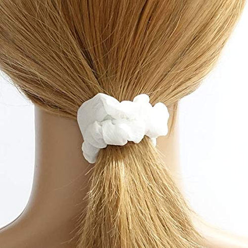 SUSULU Pack of 16pcs Cotton Hair Scrunchies, Solid Color Ponytail Holders for Women Accessories