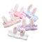 LOVEF 5Pcs Bunny Ear Cosmetic Headband Fluffy Elastic Hairband for Shower, Spa, Party, Facial Mask