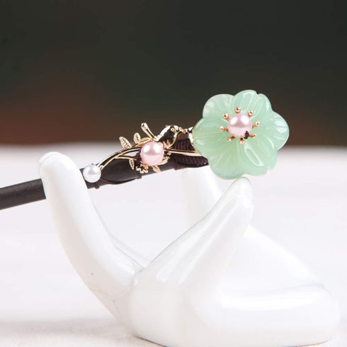 Wooden Hair Pins 7.08" Chinese Hair Sticks for Long Hair Buns (D)