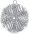 Vila 7 Inches Diameter Cast Iron Scrubber, Round 316 Premium Stainless Steel, Flexible Chainmail Scrubber