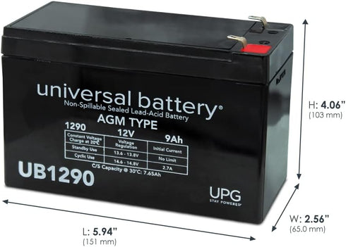 UPG 12V 9Ah Universal Power Group SLA Battery