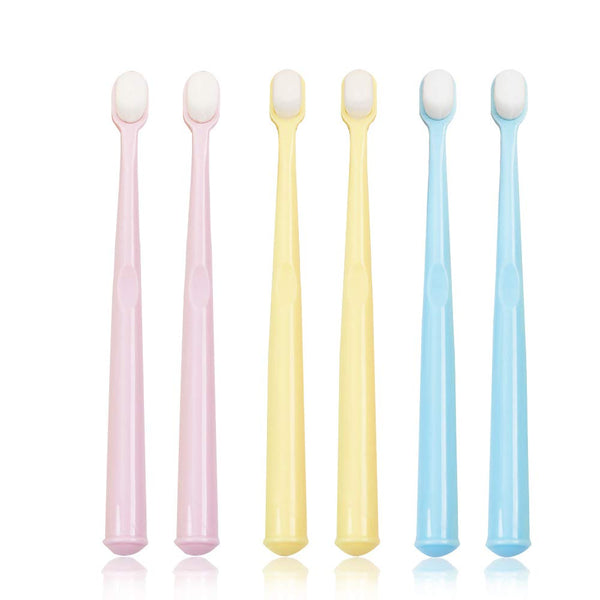 EasyHonor Baby & Toddler Toothbrush for Ages 4-12, Extra Soft with 10000 Soft Floss Bristles (6Pcs)