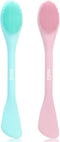 MSQ Silicone Face Mask Brush, 2 Pack Soft Facial Cleansing Scrubber for Skincare