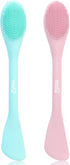 MSQ Silicone Face Mask Brush, 2 Pack Soft Facial Cleansing Scrubber for Skincare
