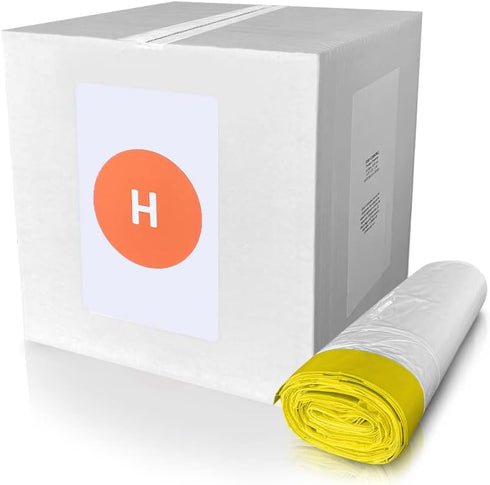 CODE H (100 Count), Compatible with Simplehuman Code H, White Drawstring Trash Bags