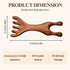 Wooden Massage Comb, Meridian Massage Combs, Manual Scalp Massager,Guas Sha Tools for Head Face Eye Nose Jaw and Neck