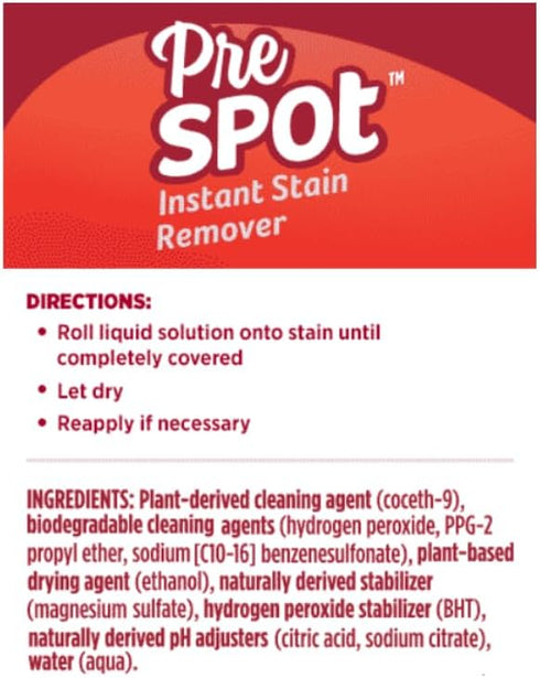 Melaleuca 0.3 oz. PreSpot Instant Stain Remover fl | Enzyme-Powered Laundry Stain Remover