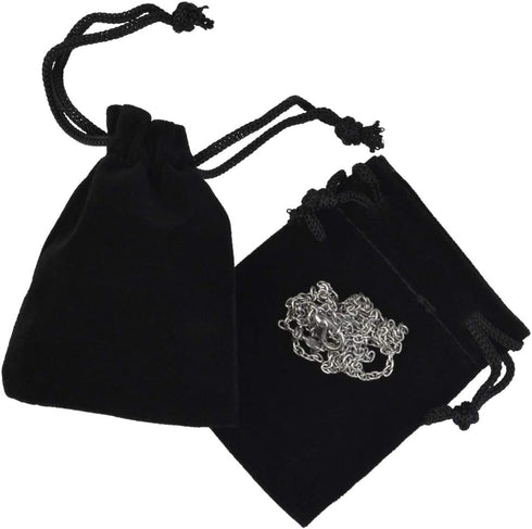 Nydotd 100pcs 2 X 2.8 inch Black Velvet Cloth Jewelry Pouches, Velvet Drawstring Bags for Wedding Favors, Gifts.
