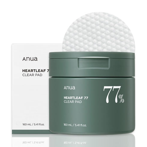 ANUA Heartleaf 77 Toner Pad 70 Sheets, PHA Daily Toner Pad for Exfoliating and Low pH Care