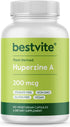 BESTVITE Huperzine A 200mcg, 120 Vegetarian Capsules, Naturally Derived, Vegan, Non-GMO, Gluten Free