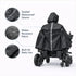 moovon Waterproof Wheelchair Poncho Rain Cover for Electric Wheelchair & Mobility Scooter, Full Body Rain Cape
