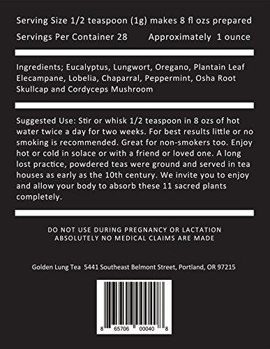 Smokers Tea & Lung Powder