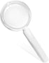 MAGDEPO 3X Handheld Magnifier, 2-in-1 Clear Acrylic Magnifying Glass with Bar Handle for Reading Small Prints