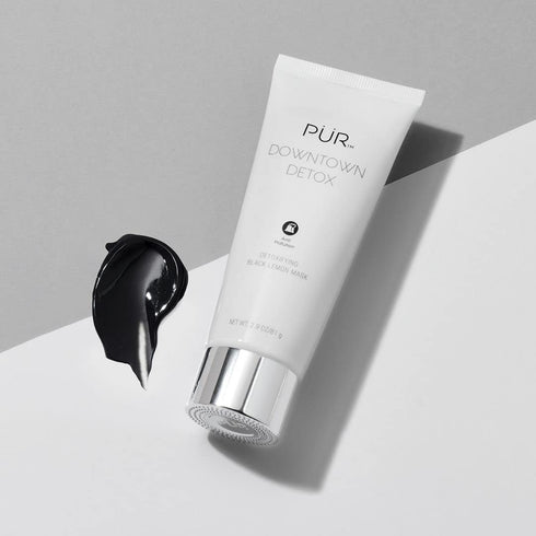 PÜR Beauty Downtown Detox - Detoxifying Black Lemon Face Mask, Helps Draw Out Impurities and Soothe Skin