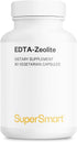 Supersmart - EDTA Zeolite 98% (Advanced Formula) with Milk Thistle & Parsley - 90 Vegetarian Capsules Made in USA
