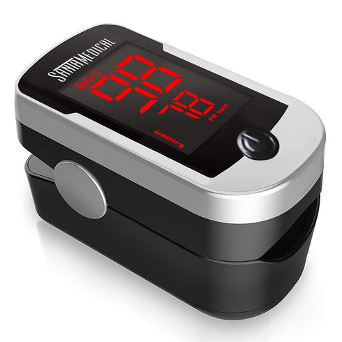 Deluxe SM-110 Finger Pulse Oximeter with Carry Case & Neck/Wrist Cord