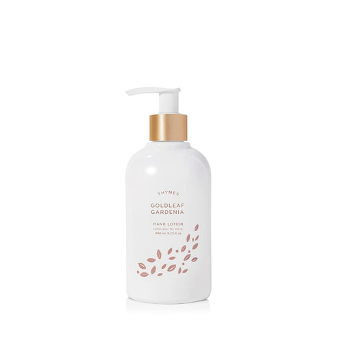 Thymes Hand Lotion Gold Pump - 8.25 Fl Oz, Goldleaf Gardenia