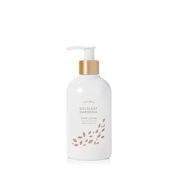 Thymes Hand Lotion Gold Pump - 8.25 Fl Oz, Goldleaf Gardenia