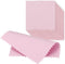 50pcs Pink Jewelry Cleaning Cloth, Small Polishing Cloth for Sterling Silver, Gold, Platinum, 8x8cm