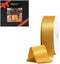 LIUYAXI Yellow Gold Double Face Satin Ribbon, 1" x 50 Yards for Crafts, Gift Wrapping