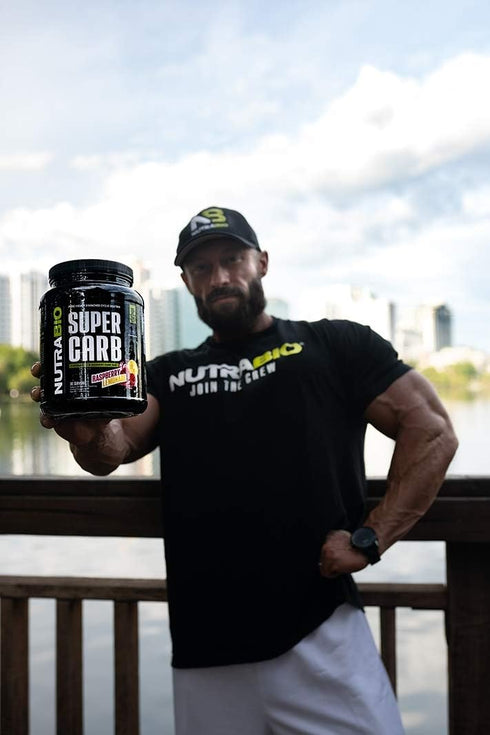 NutraBio Super Carb Powder, Complex Carbohydrate Supplement with Cluster Dextrin & Electrolytes, Raspberry Lemonade, 30