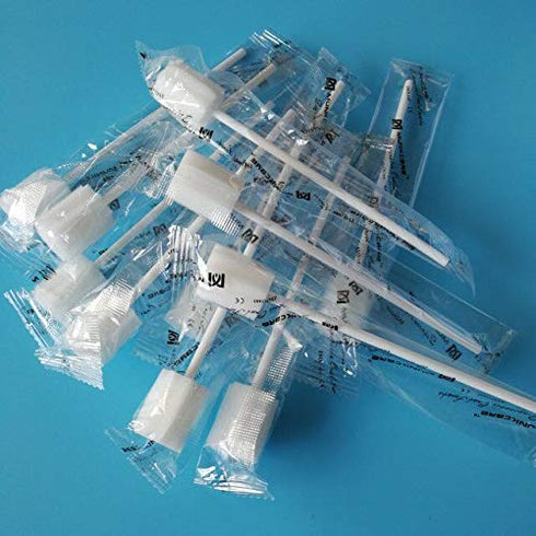Oral Mouth Swabs Sponge, Untreated and Unflavored for Baby & Elderly, 150 Counts