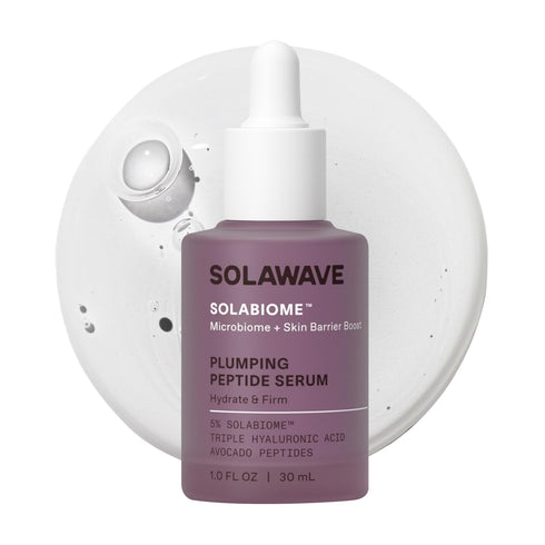 Plumping Peptide Lifting Serum with Triple Hyaluronic Acid, Probiotics, Avocado Vegan Peptides - 1 FL OZ
