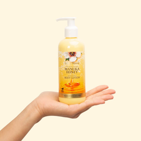 Wild Ferns Manuka Honey Nourishing Body Lotion, Large 230ml, 93% Natural