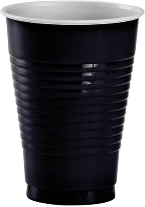 Party Dimensions 20 Count Plastic Cup, 12-Ounce, Black