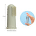 Baby Finger Toothbrush with Case, Food Grade Silicone, BPA Free, 2-Pack (Dusty Lilac + Apricot)
