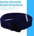 Gait Belt with Plastic Buckle by LiftAid - Transfer and Walking Aid, 60"L x 2"W, Navy Blue