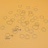 Silver Hair Braid Rings, Hoops and Pendants for Women and Girls Hair Accessories