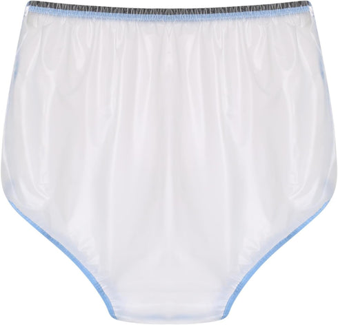 QinCiao Unisex Underwear Adult Diaper Cover Plastic Briefs Waterproof Incontinence Underpants with Sticker