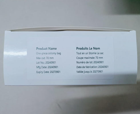 YEYSXSY 60mm 10PCS Urostomy Supplies Medicals Drainable Pouch Ostomy Stoma Bags One Piece System Cut-to-FitMax Cut