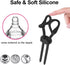 kunenfvk Set Adjustable Ball Stretcher Penis Ring Sex Toys for Men, Silicone Cock Rings for Men Erection Sex Adult