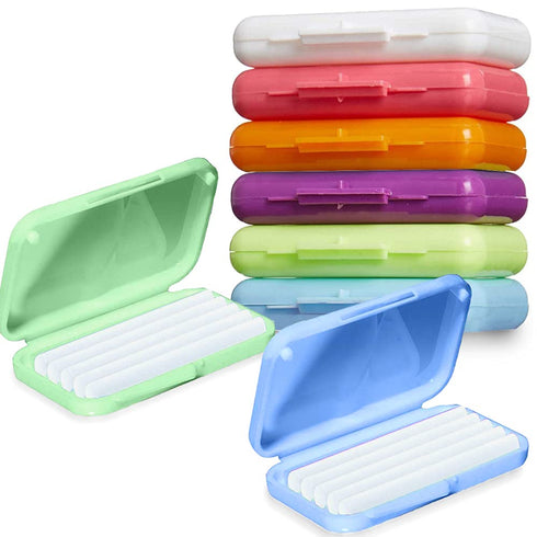 Braces Wax for Teeth, 6 Pack Dental Care Orthodontic Wax for Braces Wearers (Colorful)
