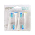Voom Sonic Pro 7 Series Replacement Brush Heads, Soft Dupont Nylon Bristles, Advanced Bristle Technology, White, Pack