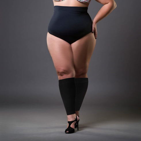 3 Pairs 20 Inches XXXL Wide Plus Size Calf Compression Socks - 20-30 mmHg Compression Sleeve for Women, Men