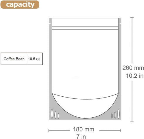 Clear Zipper Stand Up Pouch Bag, 100Pcs 7.0x10.2 Heat Sealable Zip Lock Snack Food Tea Packing Pouches