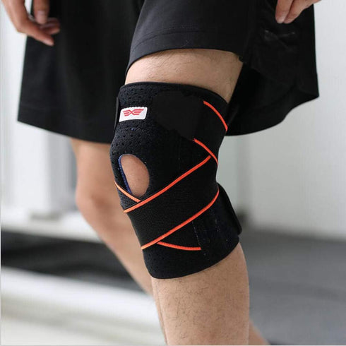 2020 Knee Sleeve, Compression Fit Support for Joint Pain and Arthritis Relief, One Size, Orange