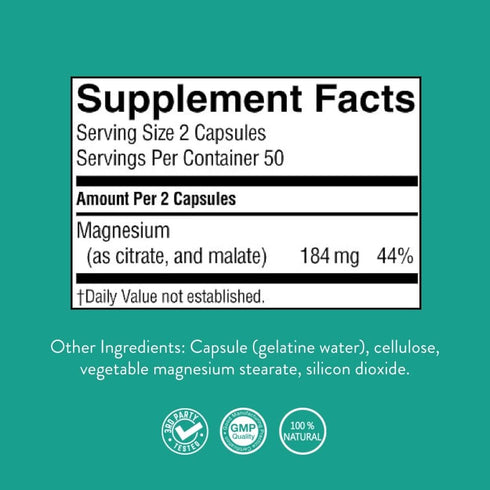 Nature’s Sunshine Magnesium Complex - High Potency Supplement for Muscle Function, Energy Production, 50 Servings (100